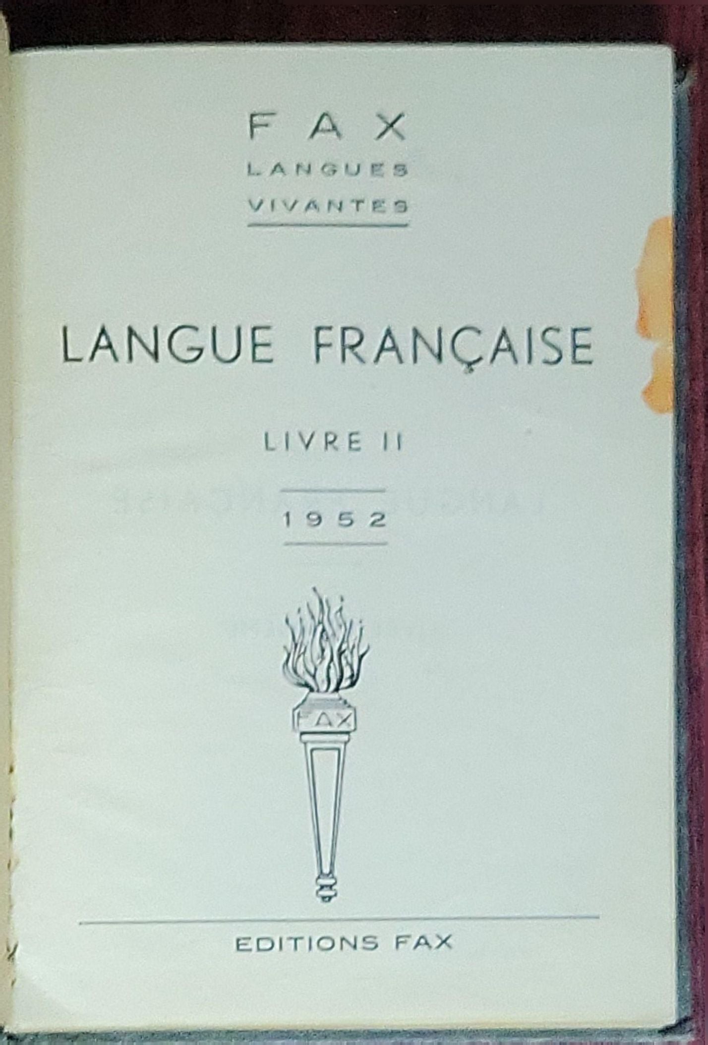 Langue Française: Livre II