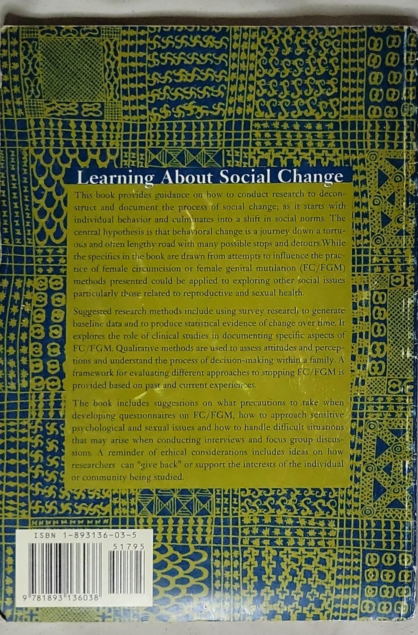 Learning About Social Change: A Research and Evaluation Guidebook Using Female Circumcision as a Case Study