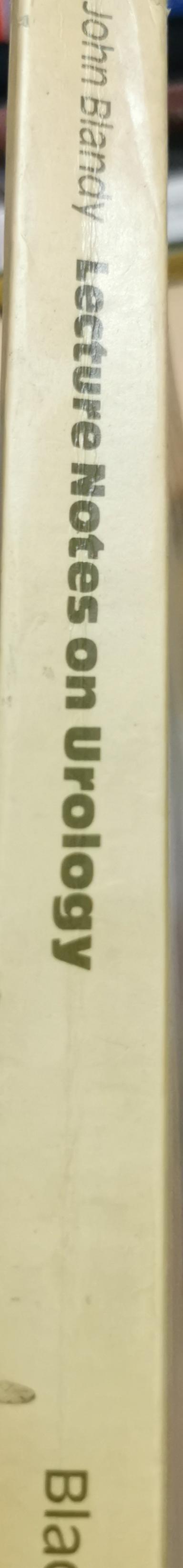 Lecture Notes on Urology By John Blandy