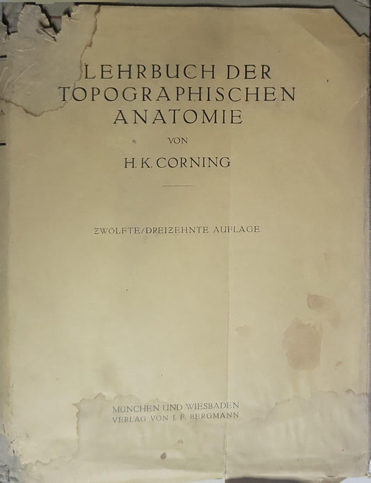 Lehrbuch der Topographischen Anatomie