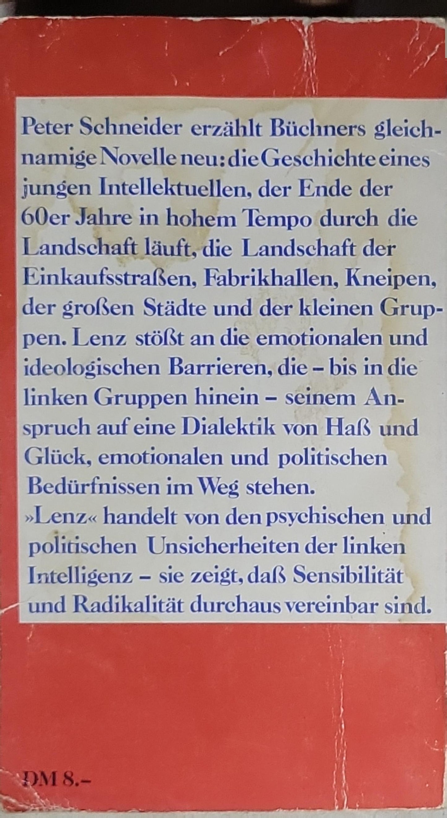 Lenz: Eine Erzählung