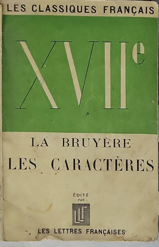 Les Caractères By La Bruyère