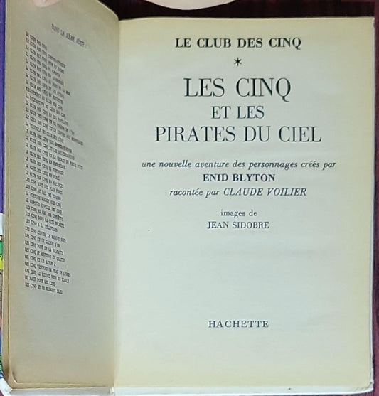 Les Cinq et les pirates du ciel: (Le Club des Cinq, Claude Voilier)