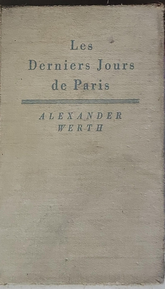 Les Derniers Jours de Paris