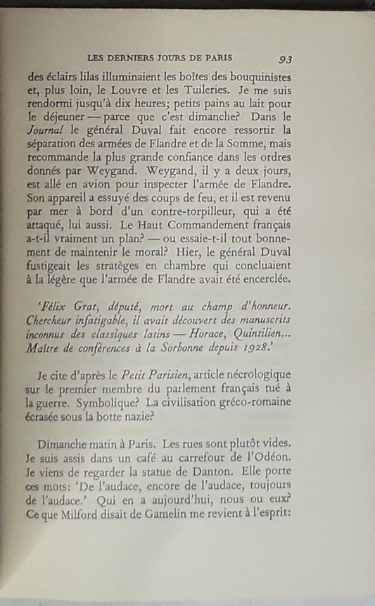 Les Derniers Jours de Paris