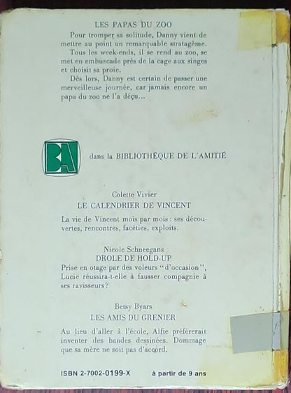 Les papas du zoo: (Collection: Bibliothèque de l'amitié, Éditions de l'Amitié / Rageot, collection "Aventure")