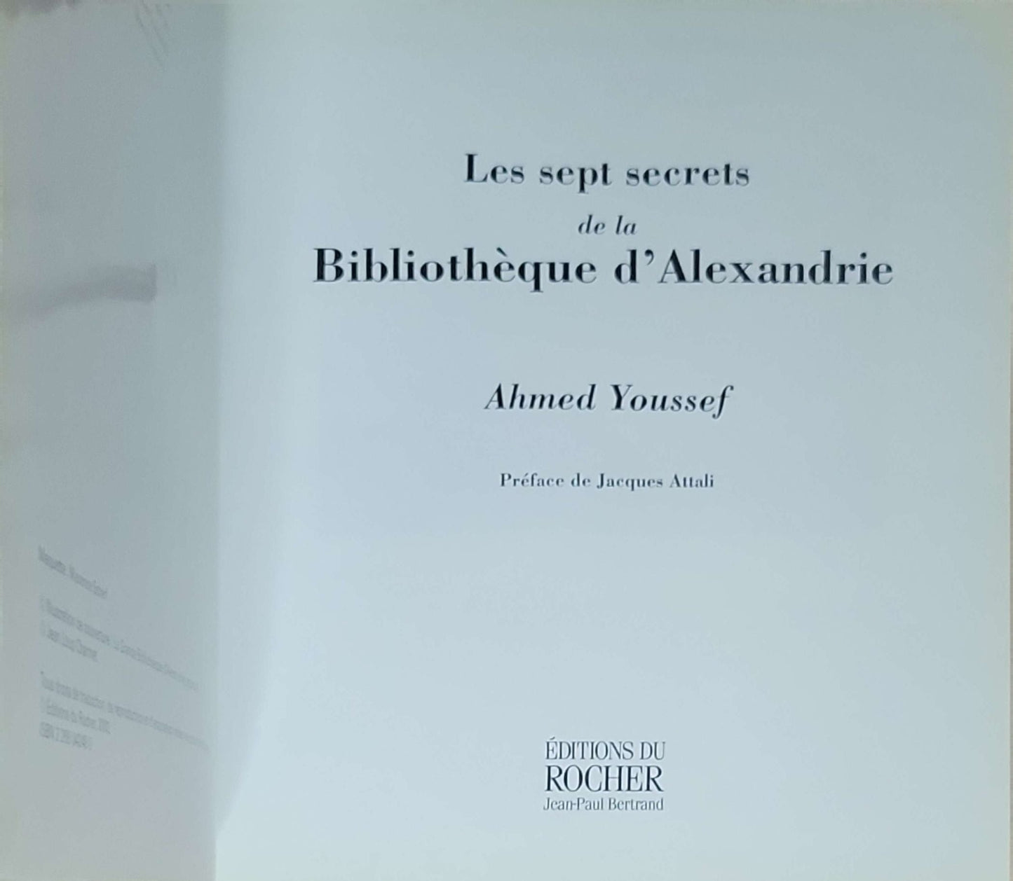 Les sept secrets de la Bibliothèque d’Alexandrie: (aucune autre sous-titre sur cette édition)