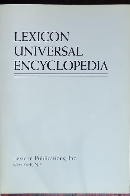 Lexicon Universal Encyclopedia: 21 Volume Set (Vol. 18: Sne-Sz)