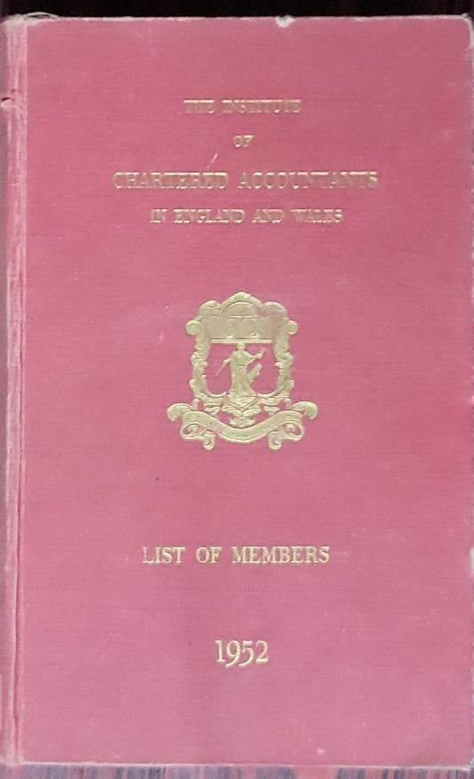 List of Members 1952: (Revised to 23rd November, 1951)