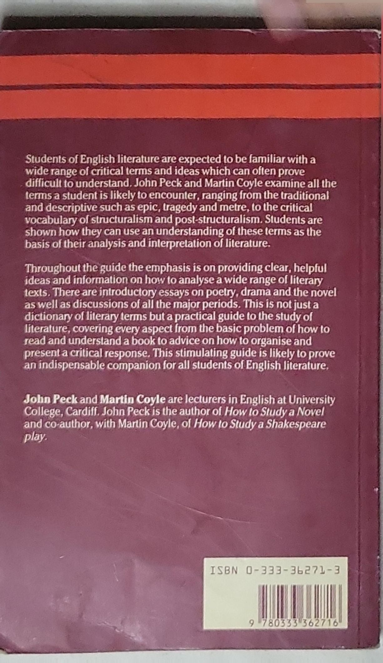 Literary Terms and Criticism