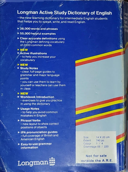 Longman Active Study Dictionary of English: the new learning dictionary for intermediate English students that helps you to speak, write, and read English. By Della Summers