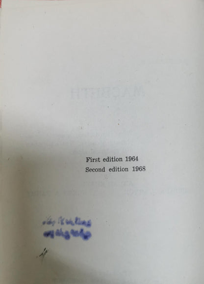 Macbeth By Ahmad Khaki and Istafa K. Munir and Greiss A. Fahmy