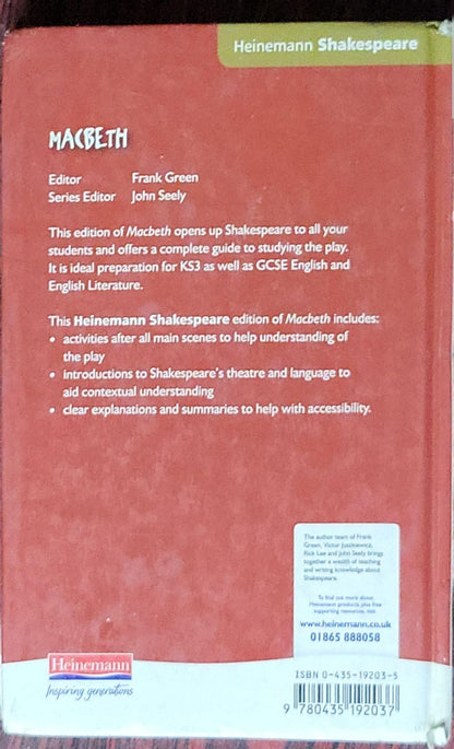 Macbeth: Macbeth (Heinemann Shakespeare edition)