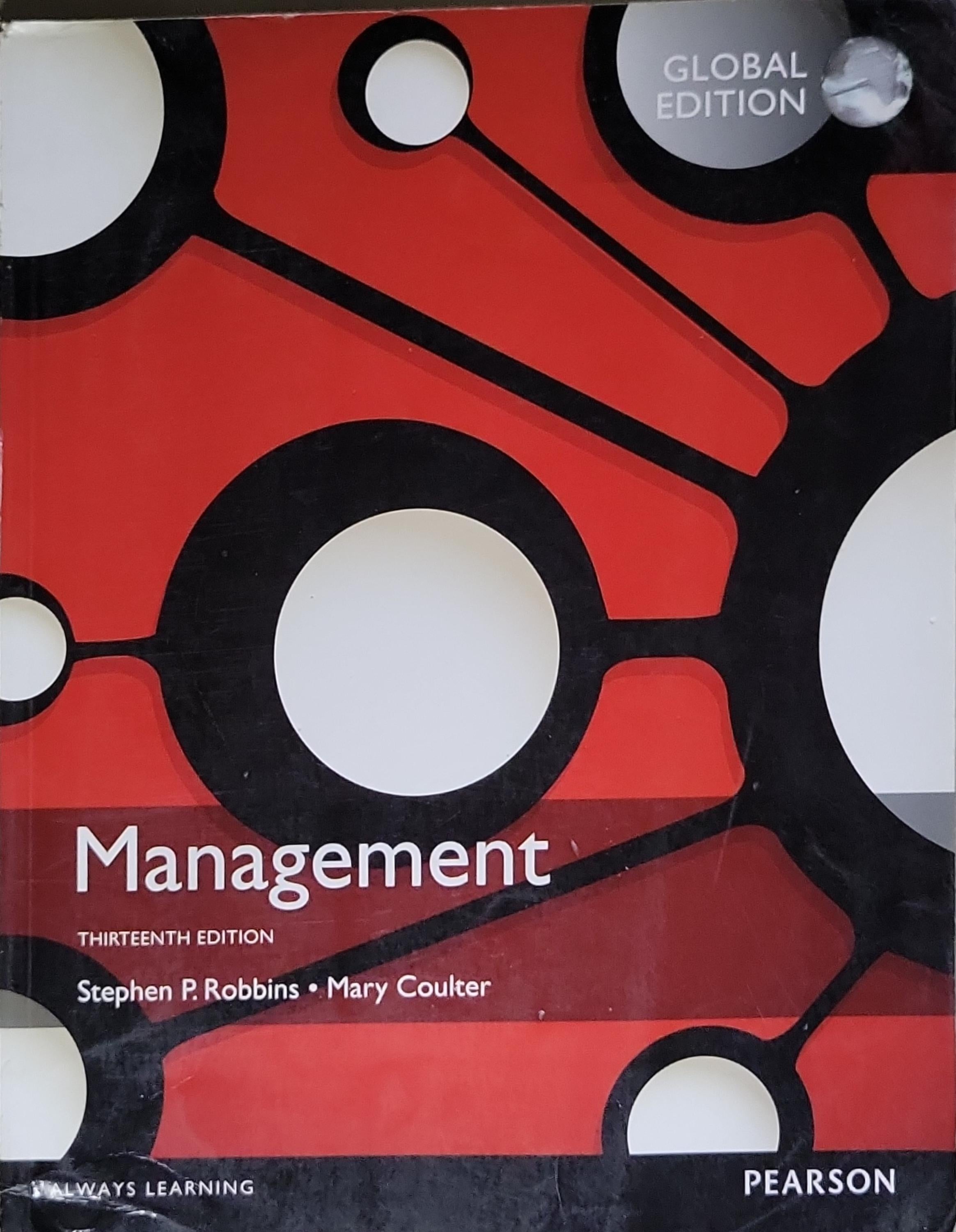 Management: Thirteenth Edition (Global Edition) By Stephen P. Robbins ...