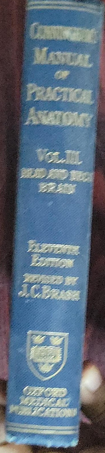 Cunningham's Manual of Practical Anatomy : Volume 3 only