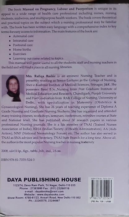 Manual on Pregnancy Labour and Puerperium