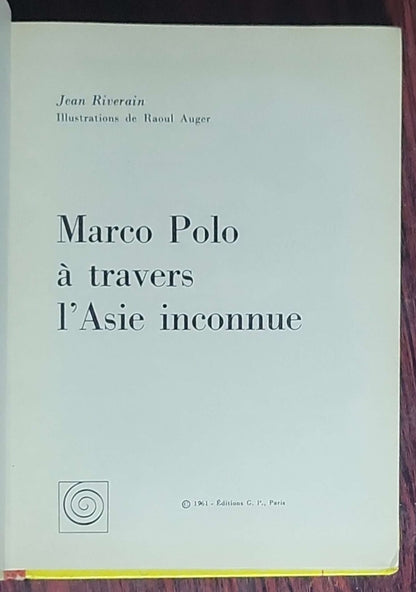 Marco Polo à travers l'Asie inconnue