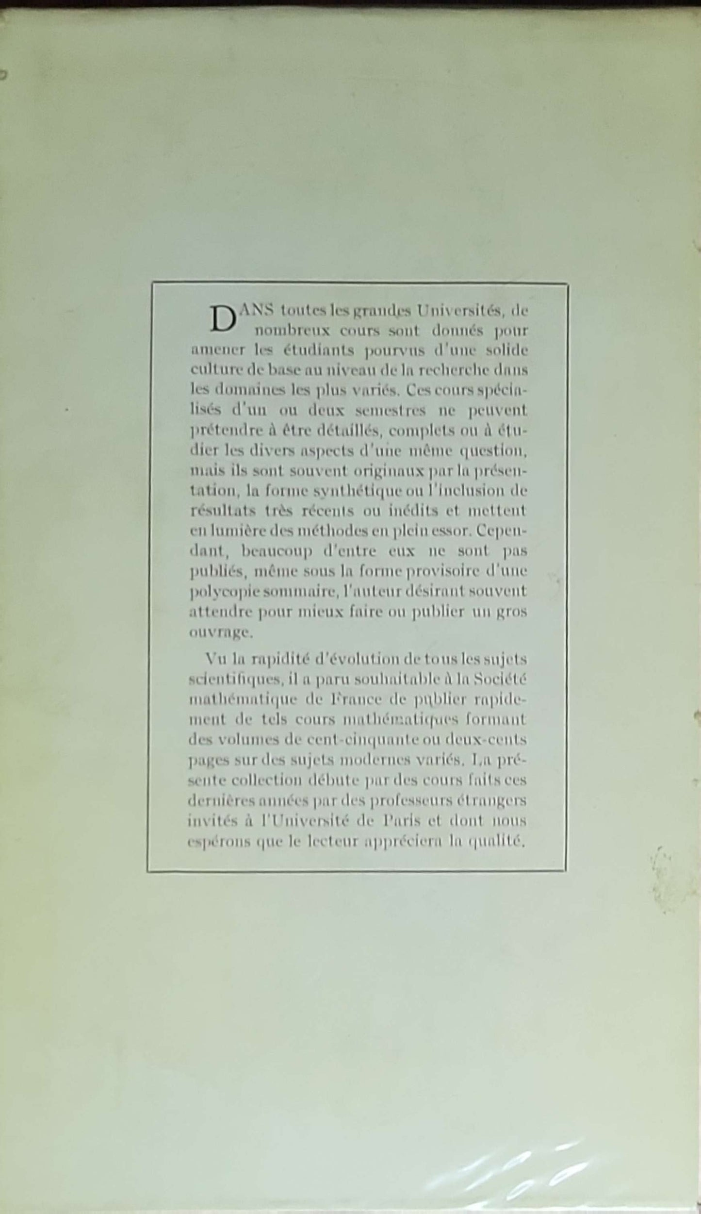 Martingales et Processus de Markov: Monographies de la Société Mathématique de France, vol. 1