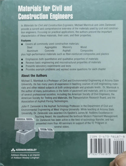 Materials for Civil and Construction Engineers By Michael S. Mamlouk and John P. Zaniewski