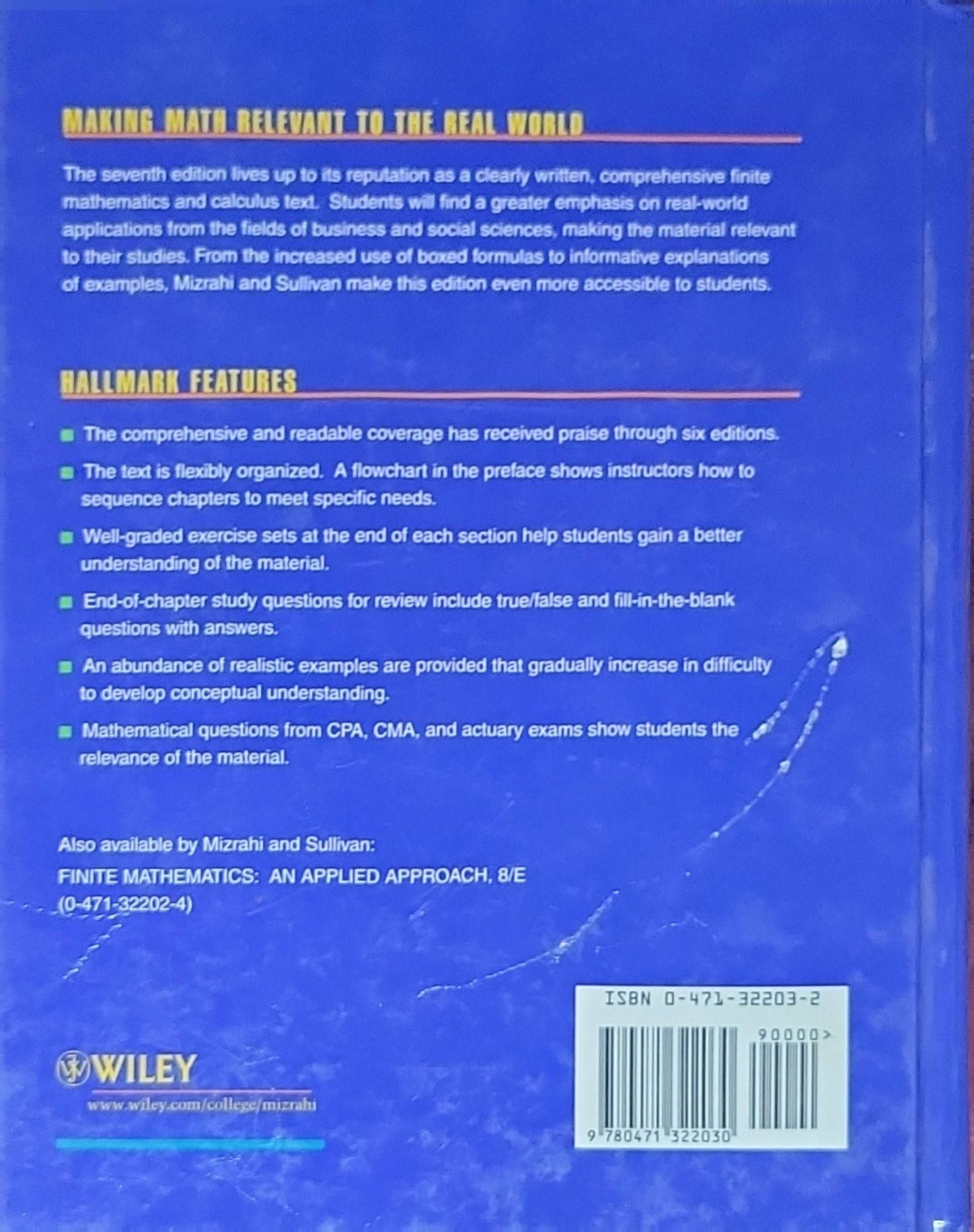 Mathematics: An Applied Approach: Seventh Edition