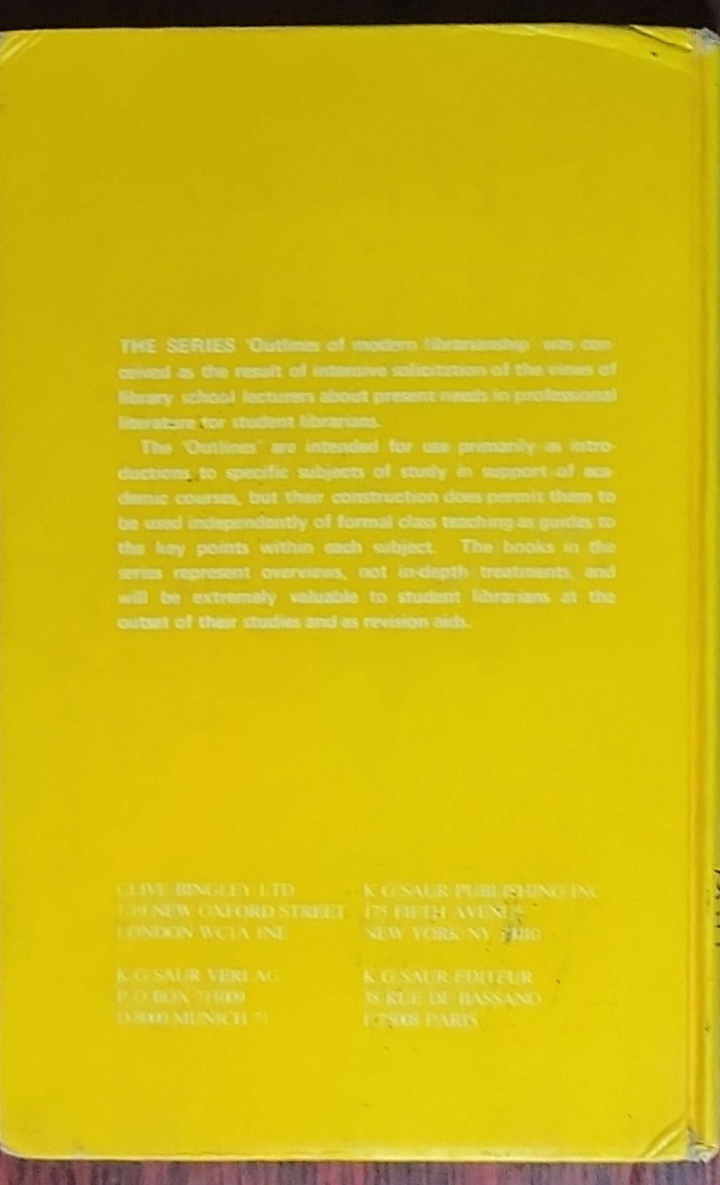Medical Librarianship: Outlines of Modern Librarianship