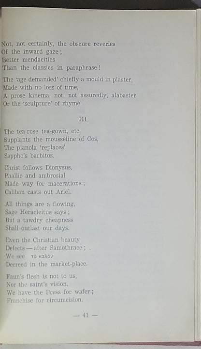 MODERN POETRY