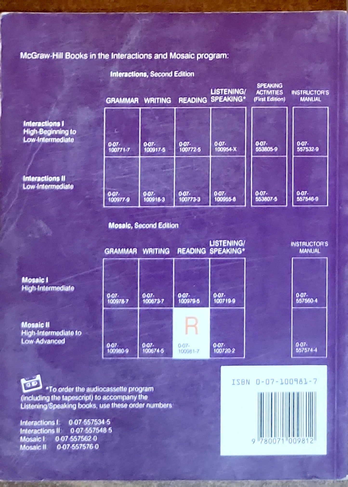 MOSAIC II: A Reading Skills Book