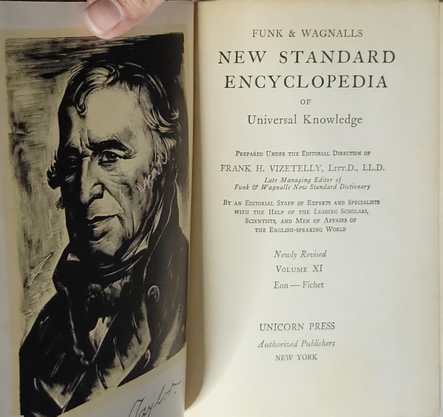 New Standard Encyclopedia of Universal Knowledge: Newly Revised Volume XI By Funk & Wagnalls and Frank H. Vizetelly, Litt.D., LL.D.