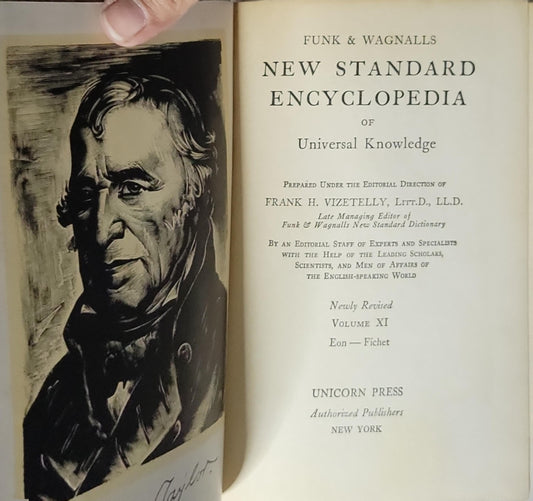 New Standard Encyclopedia of Universal Knowledge: Newly Revised Volume XI By Funk & Wagnalls and Frank H. Vizetelly, Litt.D., LL.D.