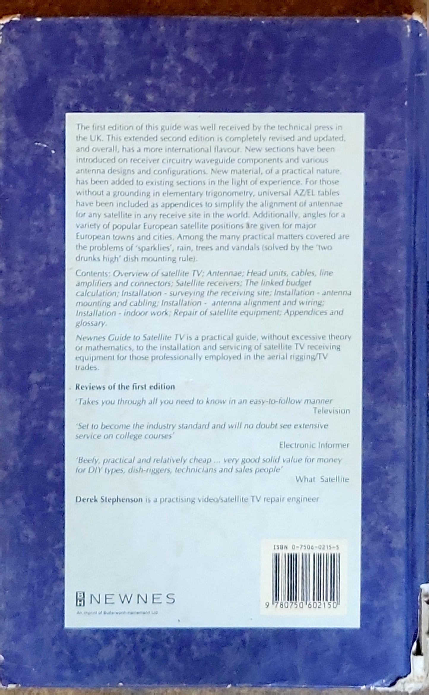 NEWNES GUIDE TO SATELLITE TV: SECOND-EDITION Installation, Reception and Repair
