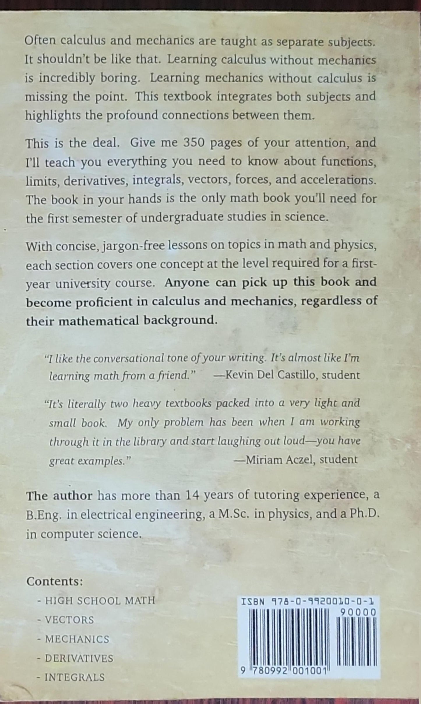 NO BULLSHIT guide to MATH & PHYSICS