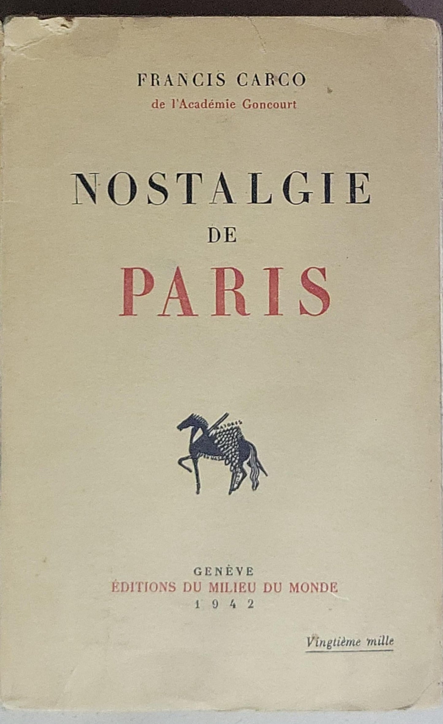 Nostalgie de Paris