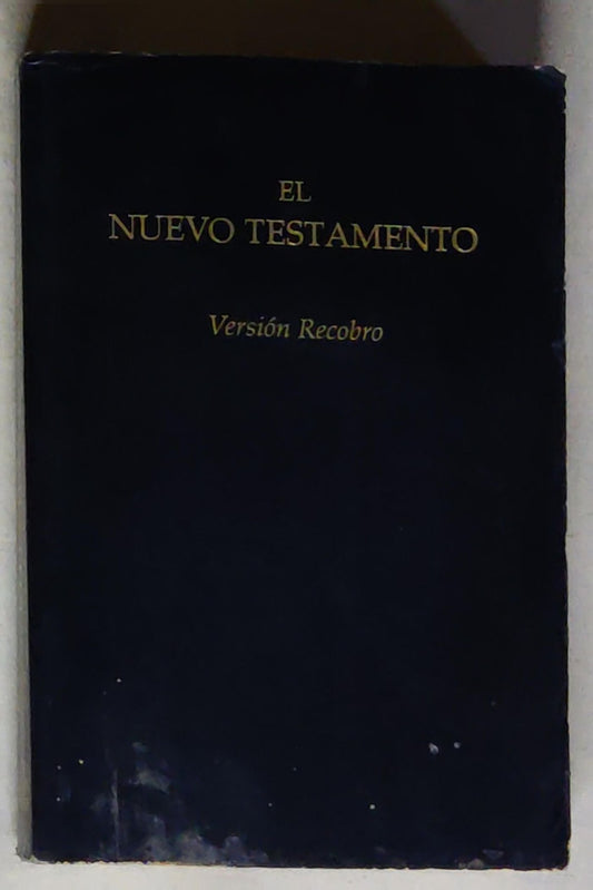 Nuevo Testamento, Versión Recobro: Piel fabricada, 7" x 4 7/8", negro, con notas