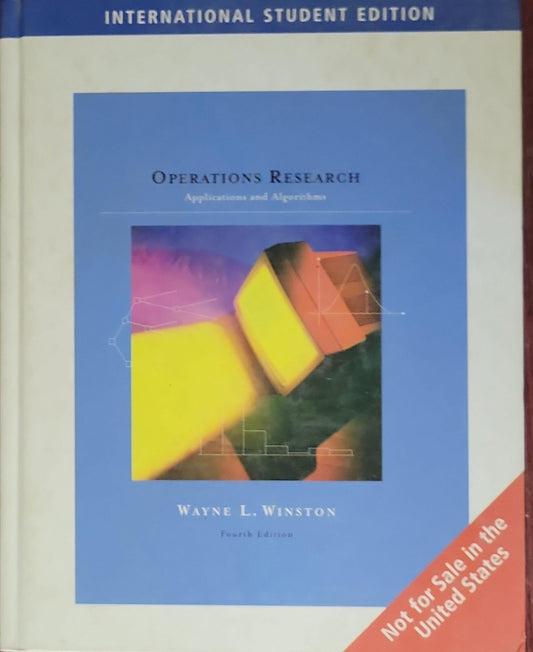 Operations Research: Applications and Algorithms: Applications and Algorithms