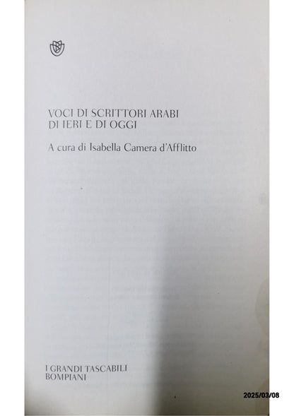 VOCI DI SCRITTORI ARABI DI IERI E DI OGGI