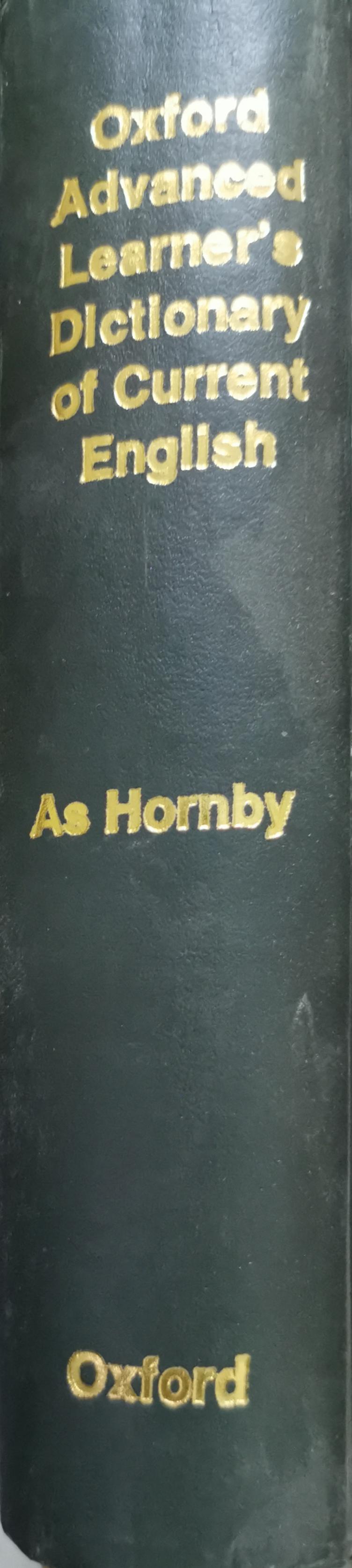 Oxford advanced learner's dictionary of current English By A. S. Hornby and A. P. Cowie and A. C. Gimson