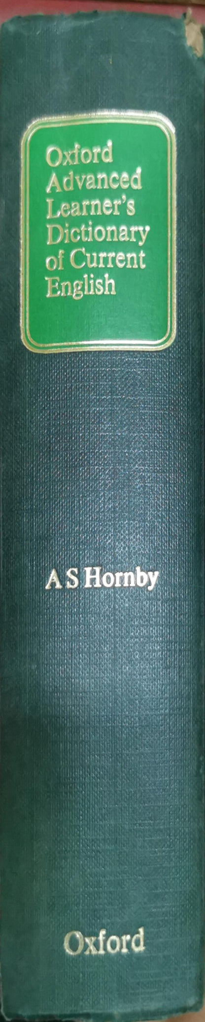 Oxford Advanced Learner's Dictionary of Current English By A S Hornby and A P Cowie and A C Gimson