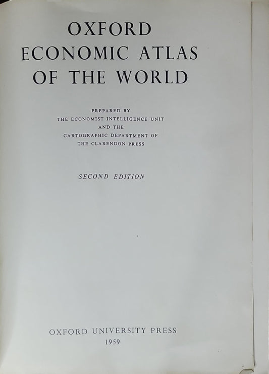 Oxford Economic Atlas of the World: Second Edition