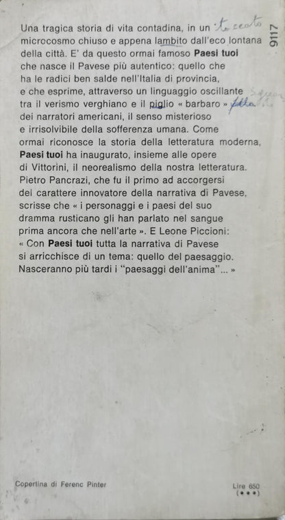 Paesi tuoi By Cesare Pavese
