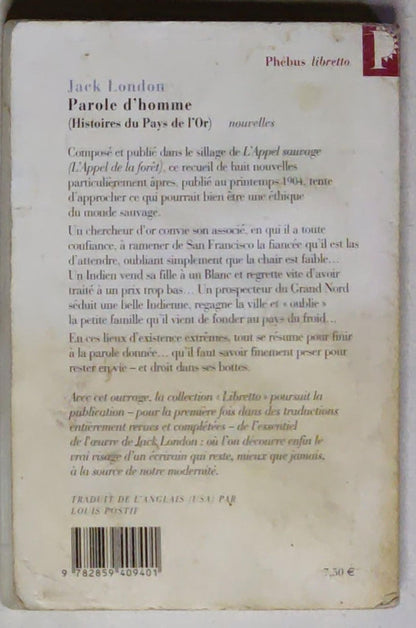 Parole d'homme: Histoires du pays de l'or