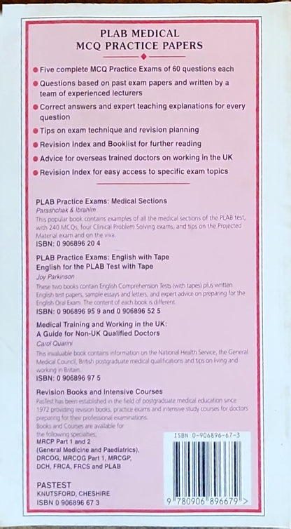 PLAB Medical MCQ Practice Papers