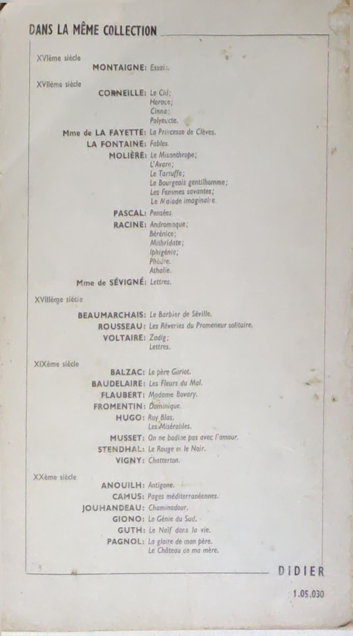 Poèmes choisis