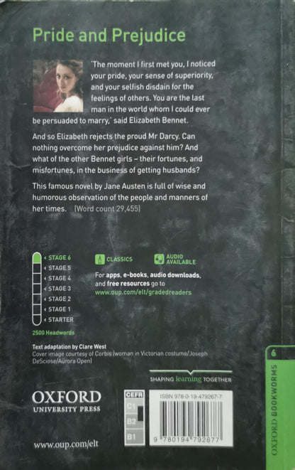 Pride and Prejudice: Stage 6 (Oxford Bookworms Library) By Jane Austen