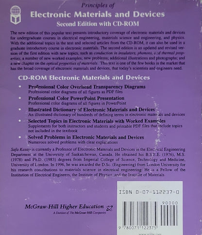 Principles of Electronic Materials and Devices: Second Edition with CD-ROM