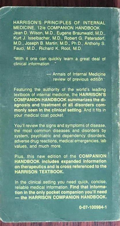 Principles of Internal Medicine: Companion Handbook - 12th