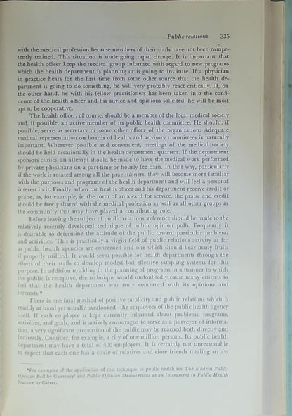 Principles of Public Health Administration