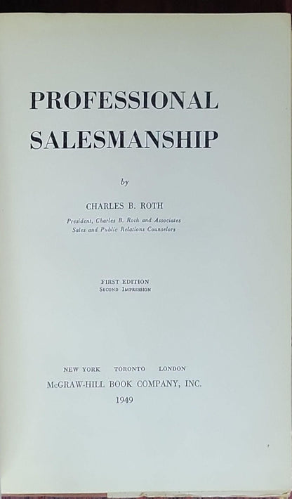 Professional Salesmanship