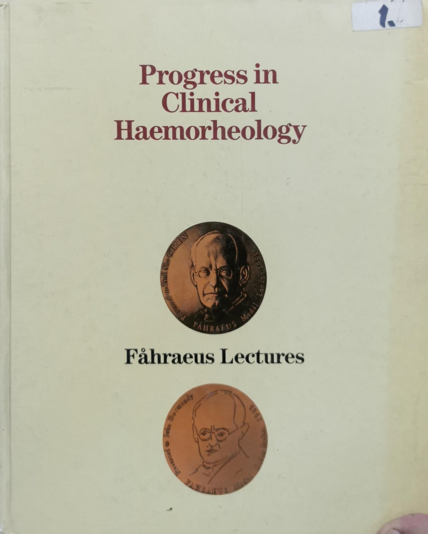 Progress in Clinical Haemorrheology: Fähraeus Lectures