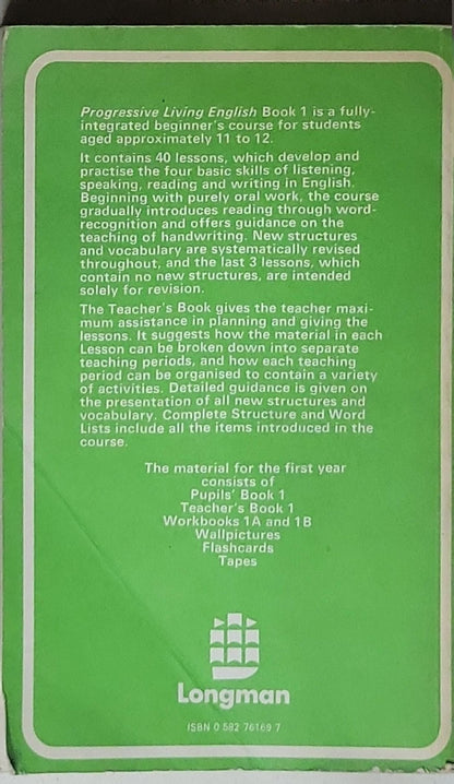 Progressive Living English: Teacher's Book 1
