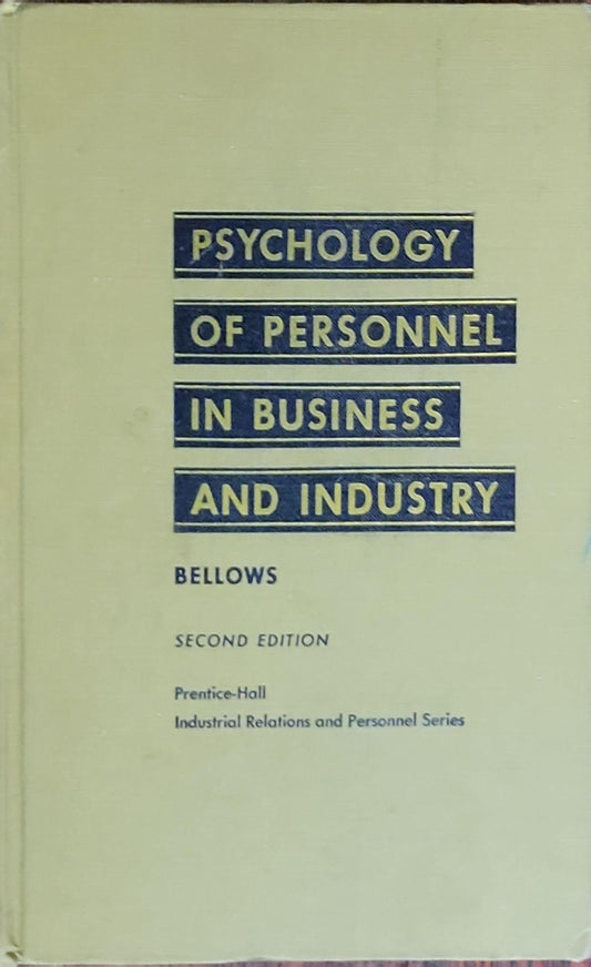 Psychology of Personnel in Business and Industry